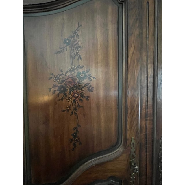 French Provincial 1970s Drexel Heritage Brittany Armoire For Sale - Image 3 of 7