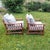 Vintage Rattan Armchairs with Quilted Seats, Set of 2 For Sale - Image 13 of 18