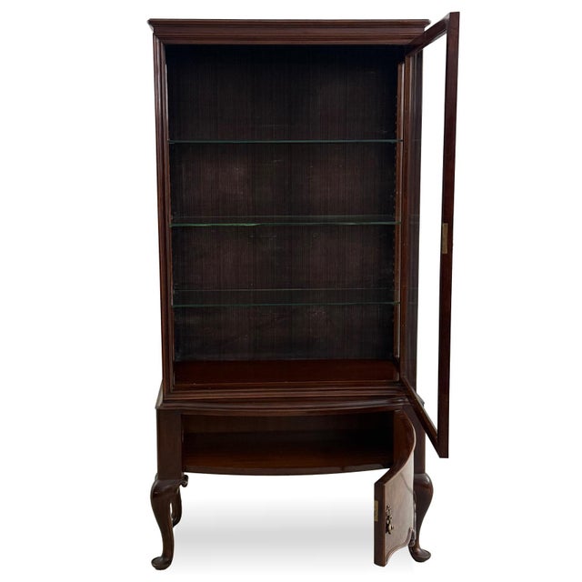 Antique Glass Cabinet in the style of Gerstel, 1930s For Sale - Image 3 of 11