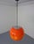 1960s Orange Glass Ball Ceiling Lamp from Peill & Putzler, Germany, 1960s For Sale - Image 5 of 18