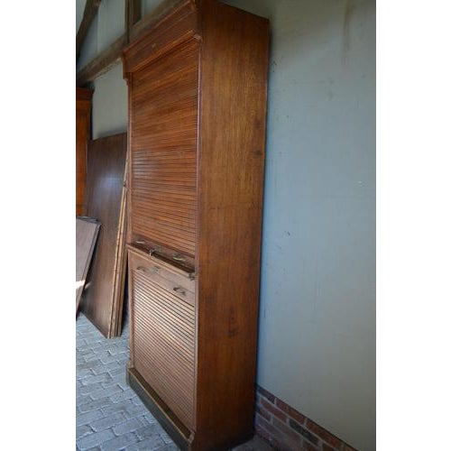 Brown German Oak Filing Cabinet by F. Soennecken Bonn For Sale - Image 8 of 11