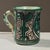 Green Set of 5 Vintage Mid-Century Polychrome Ceramic Coffee Cups by Domingo Punter For Sale - Image 8 of 12