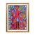 Late 20th Century Richard Antilhomme Red & Blue Abstract Figurative Painting with Four Figures and Botanical Elements, Late 20th Century For Sale - Image 5 of 12