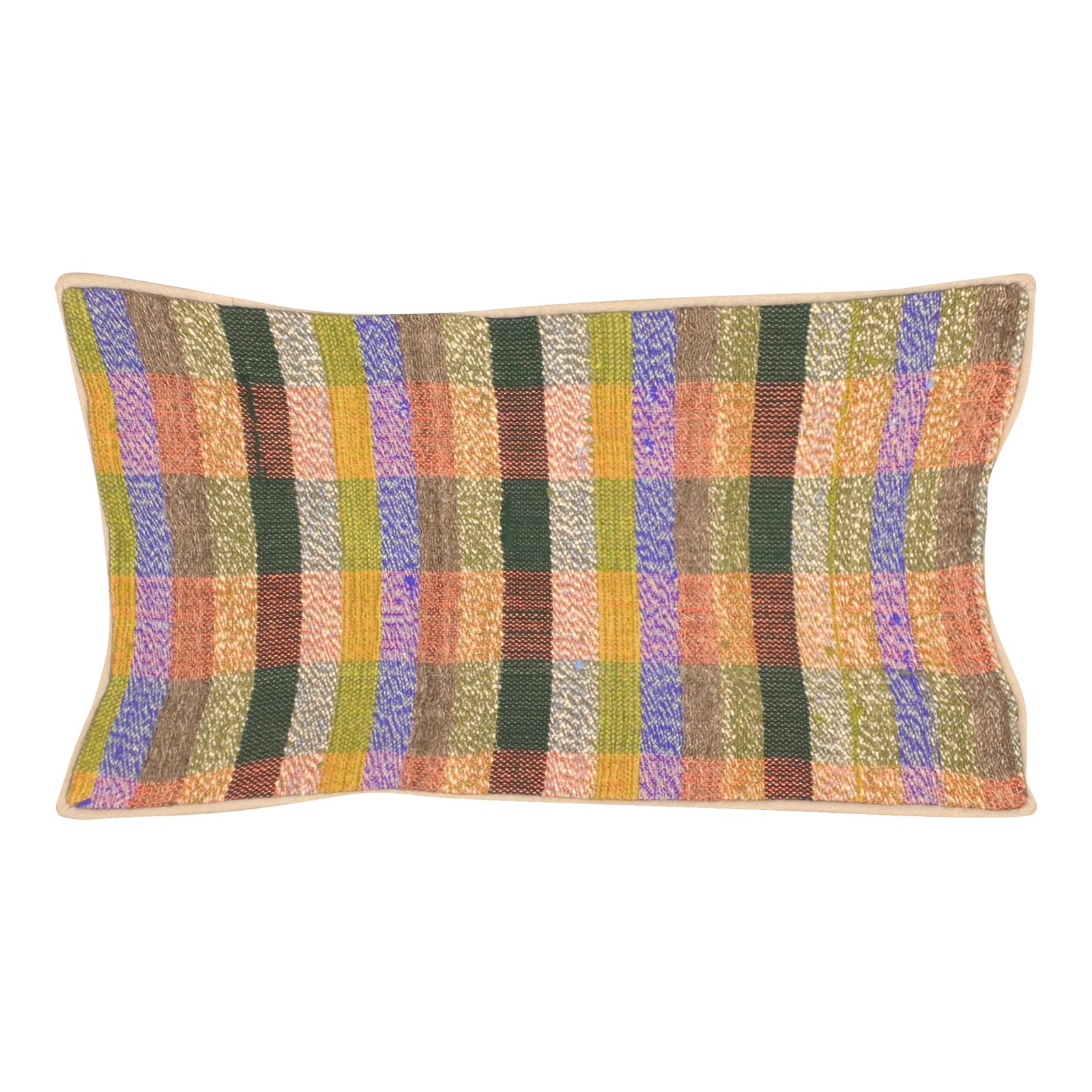 1960s Turkish Rag Pillow | Chairish