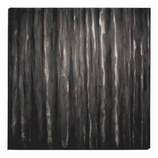 Karina Savonenko, Vertical Organic Lines in Black and White, 2026, Cotton & Acrylic & Pine, Framed For Sale
