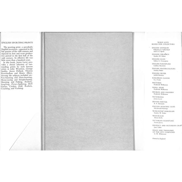 LAVER, James [96] pp. Ward Lock Limited 1970 9 1/4" x 6 7/8" Survey of sporting prints from the 18th century to the first...