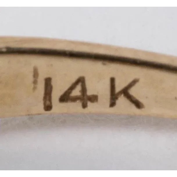 Edwardian Diamond & 14k Yellow Gold Ring Size 6.5 For Sale In Washington DC - Image 6 of 7