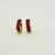 Amber 1980s Vintage Boho Chic Baltic Amber & Gold Tone Hoop Pierced Earrings - A Pair For Sale - Image 8 of 12