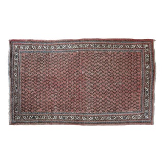 Antique Middle Eastern Rug in Wool For Sale