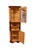 Tremendously charming glass and wood hutch, resembling 18th century hand painted Venetian folk art designs. With a lower...