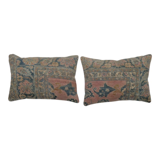 Pair of Persian Rug Pillows For Sale