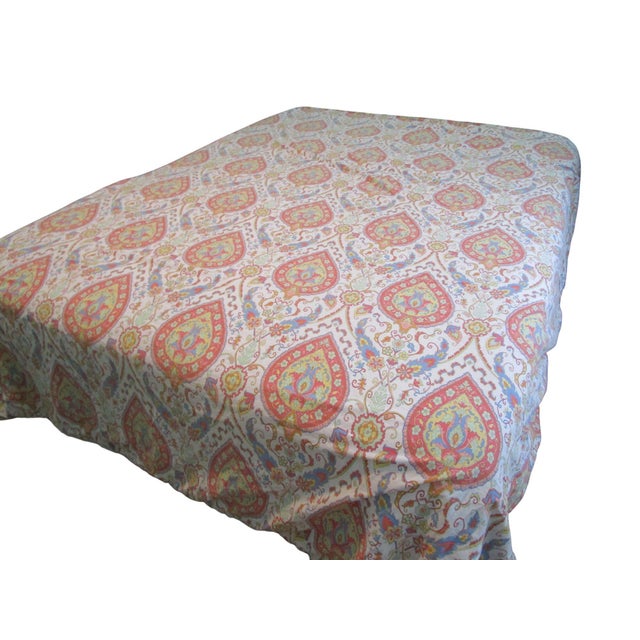 Vintage Lauren Ralph Lauren Full Queen Reversible Duvet Cover Paisley Floral For Sale In Phoenix - Image 6 of 16