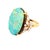 17.50 Carat Australian Boulder Opal Diamond 18k Yellow Gold Ring, Size 7.25 For Sale - Image 4 of 6