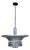 1930s Art Deco Machine Age Spun Aluminum 23" 3 Ring Pendant Light, 5 Available For Sale