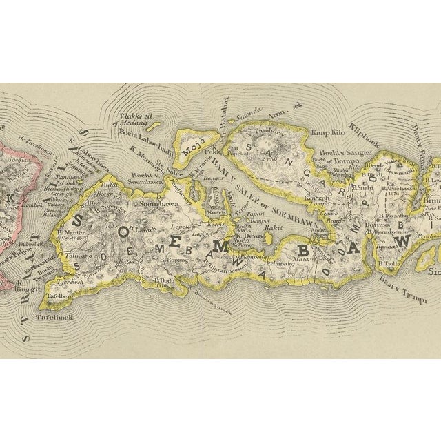 Antique Maps of the Lesser Sunda Islands in Dutch East Indies, 1884, Set of 2 For Sale - Image 13 of 15