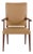 Mahogany Armchair in Light Leather by Jacob Kjær, 1950s For Sale