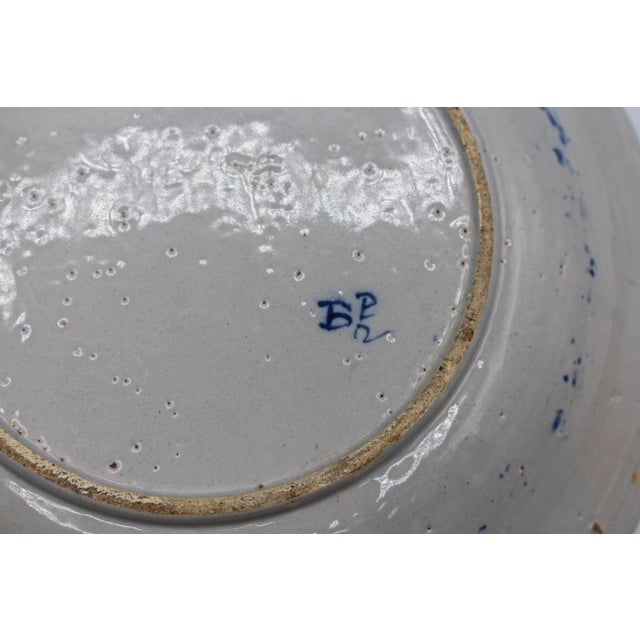 Blue Circa 1750 P. VandertStrom's Pottery De Vergulde Blompot Delft Fruit Bowl For Sale - Image 8 of 8