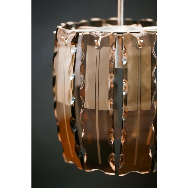 Vintage Italian Murano Glass Pendant Lamp from Veca, - 1970s For Sale - Image 9 of 10