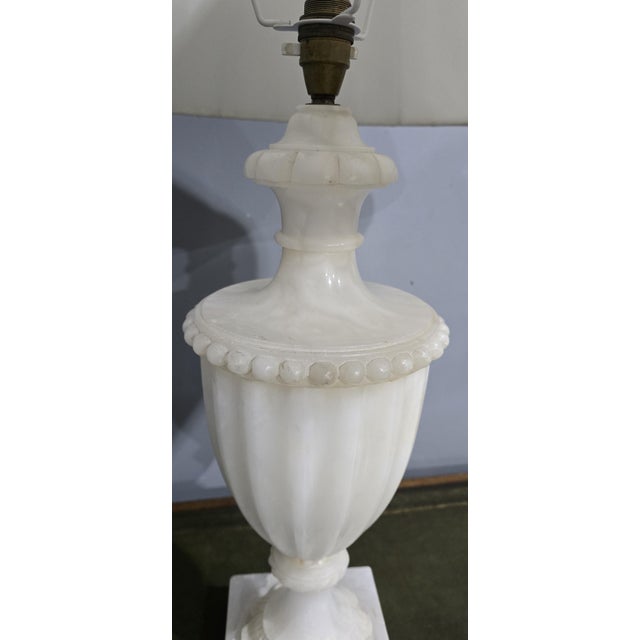 Large Alabaster Table Lamp, 1920s For Sale - Image 4 of 7
