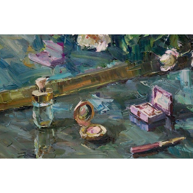 *** ABOUT THIS PAINTING *** * TITLE: ""Peonies"" * ARTISTS: Shapovalov Anatoly Gavrilovich * SIZE: 100x77 cm/'39.37x30.31...