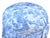 Late 20th Century English Country Chinois Blue & White Toile Skirted Storage Ottomans, a Pair For Sale - Image 5 of 10