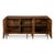 Modern Geometric Parquetry Sideboard in Honey Brown For Sale - Image 3 of 12