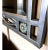 Gray 1990s Silver Gray Wrought Iron Framed Wall Mirror With Attached Flanking Sconces For Sale - Image 8 of 9
