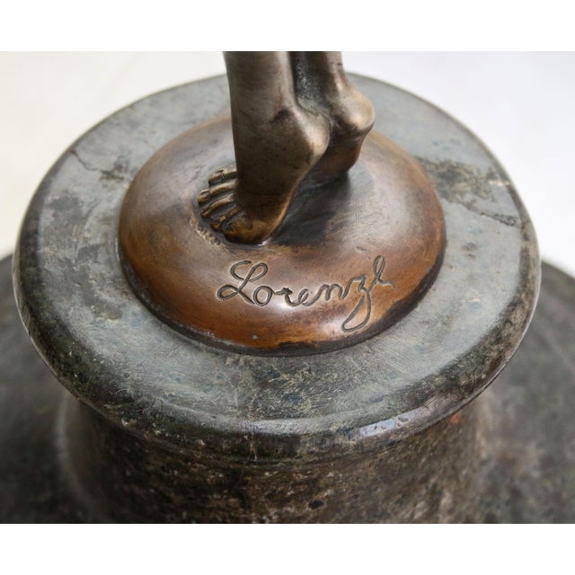 Josef Lorenzl, Female Nude, 1920s, Bronze and Marble For Sale - Image 13 of 14