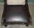 Antique Victorian Carolean Mahogany and Leather Throne Armchairs, 1880, Set of 2 For Sale - Image 9 of 18