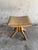 Vintage Wooden Stool with Light Yellow Seat For Sale - Image 10 of 10