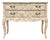 French Provincial Floral Fabric-Wrapped Two-Drawer Chest by Coast to Coast Imports For Sale