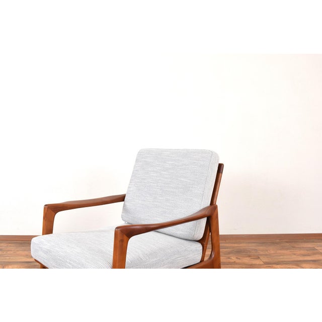 Blue Mid-Century Modern Lounge Chair by Illum Wikkelsø, 1960s For Sale - Image 8 of 12