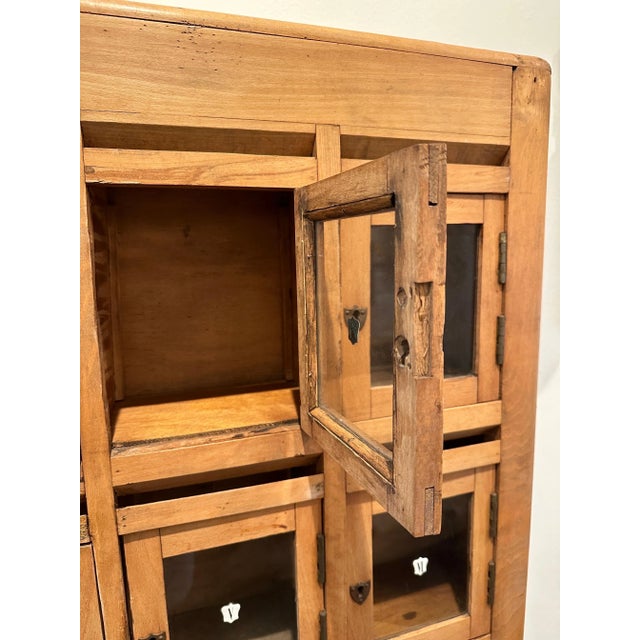 Turn of the Century English Hotel Front Desk Mail Cabinet For Sale - Image 10 of 12
