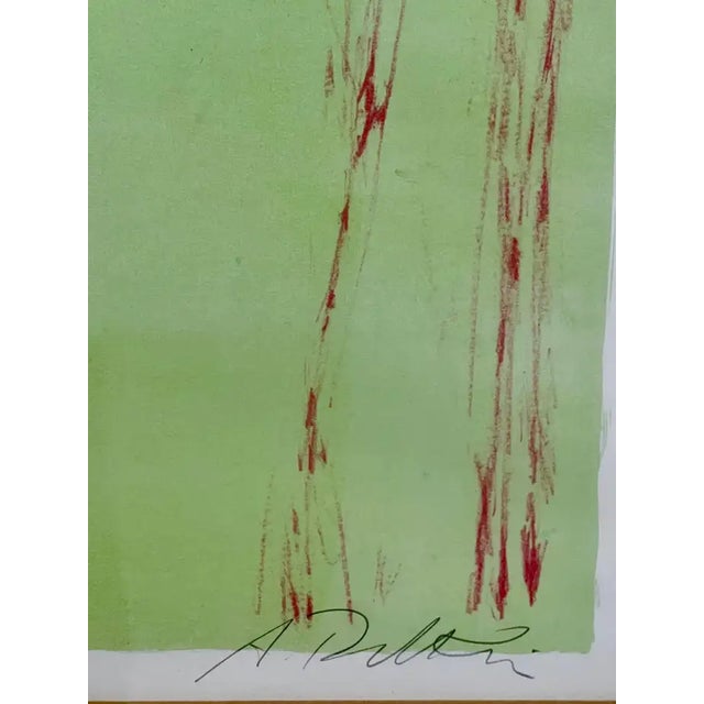 Printmaking Materials Girl Reaching Forward Lithograph by Albert Walker Signed & Framed, Artist Proof 1950's For Sale - Image 7 of 10