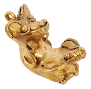 Colombian Taïrona Tumbaga Statuette of Fennec Player