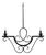 1900s French Metal Chandelier For Sale