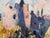 Turquoise Medieval Castle on a Cliff by the Sea on North Coast of Ireland by Irish Artist 1994 Circa For Sale - Image 8 of 13