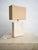 Travertine Table Lamp with Rectangular Lampshade, 1970s For Sale - Image 9 of 10