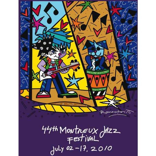 Romero Britto, Montreux Jazz, 2010, Silkscreen For Sale