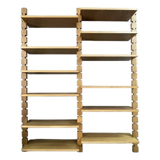 Vintage Bookcase in Wood by Marco Comolli, 1950s For Sale