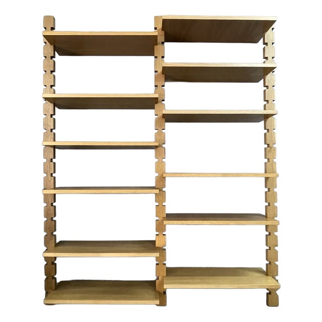 Vintage Bookcase in Wood by Marco Comolli, 1950s For Sale