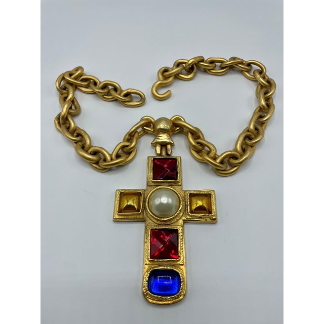 Metal Massive Chanel Cross Designed By Victoire De Castellane For Sale - Image 7 of 10