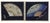 Pair of framed vintage Japanese hand painted paper fans on bamboo. These are an estate find from Las Vegas. The mid-...