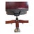Animal Skin 1994 Classic Leather Burgundy Top-Grain Leather Tufted Executive Swivel Chairs – Pair For Sale - Image 7 of 12
