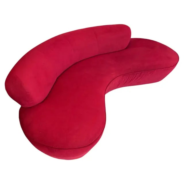 Vladimir Kagan Serpentine Cloud Curved Sofas for Directional, Signed Pair For Sale In Philadelphia - Image 6 of 18