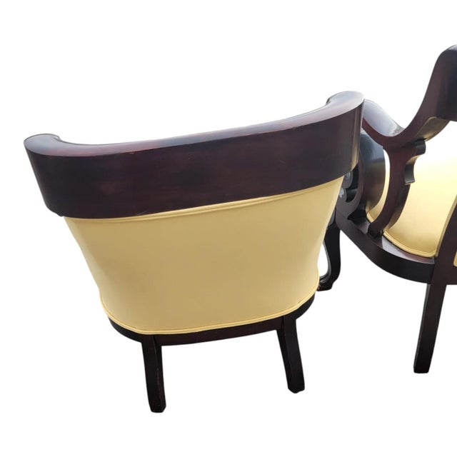 19th Century Walnut Empire Bedroom Chair Claw Feet-Newly Upholstered & Restored For Sale - Image 14 of 16