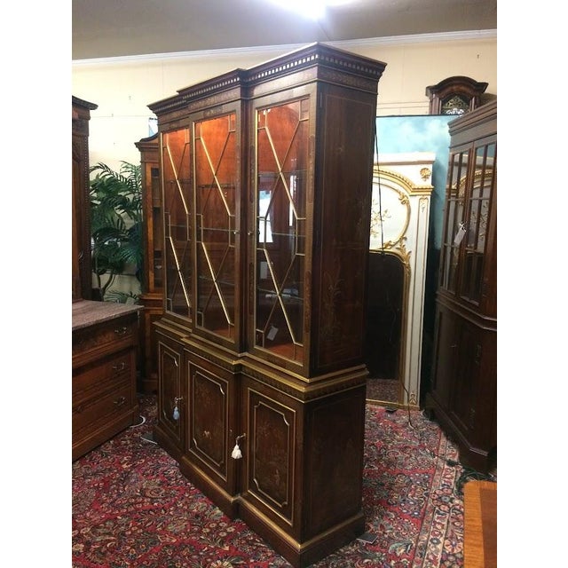 1990s Chinoiserie China Cabinet, Kindel Furniture For Sale - Image 5 of 17