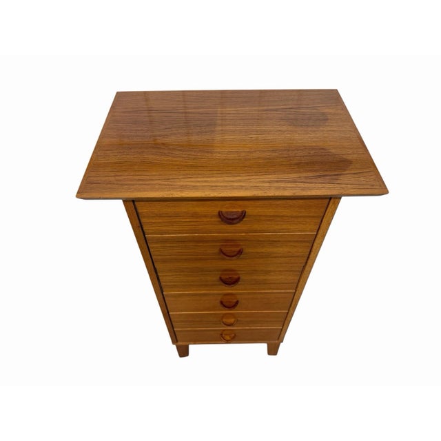 Late 20th Century Vintage Danish Modern Petite 6-Drawer Teak Lingerie Chest For Sale - Image 5 of 9