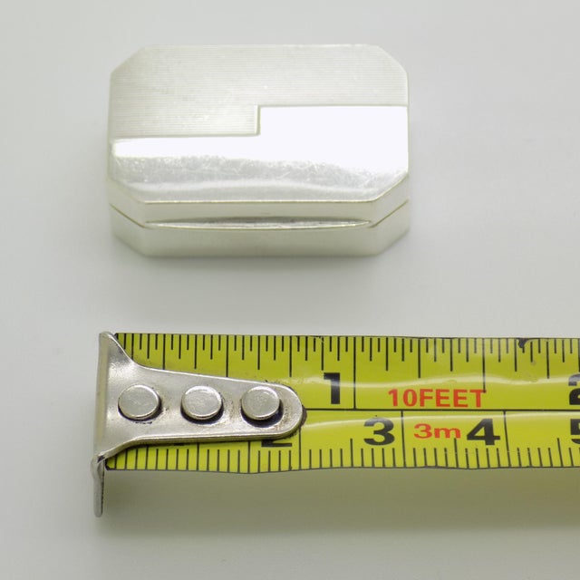 Vintage Italian Handmade Genuine Silver 935 Codevilla Pill Snuff Trinket Box, 1920s For Sale - Image 13 of 14