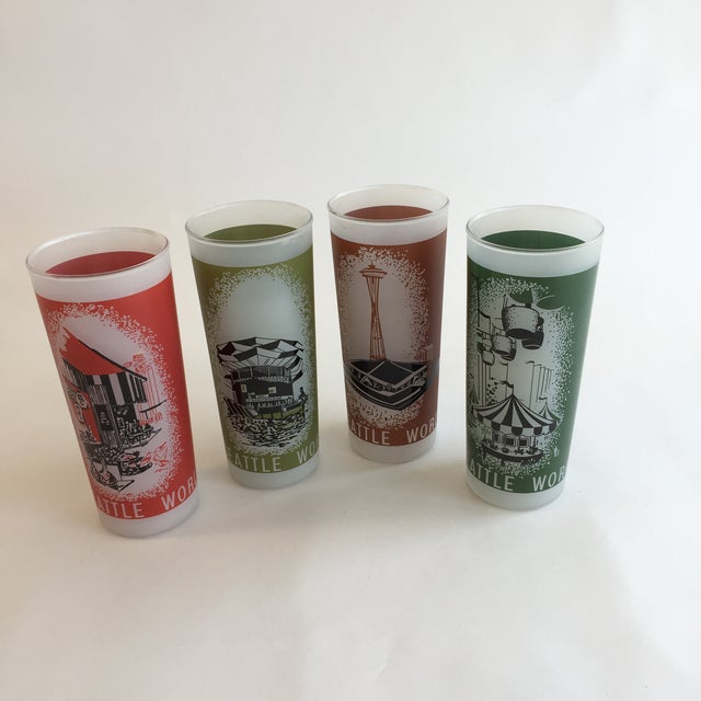1962 Seattle World's Fair Souvenir Glasses Set of 9 Chairish